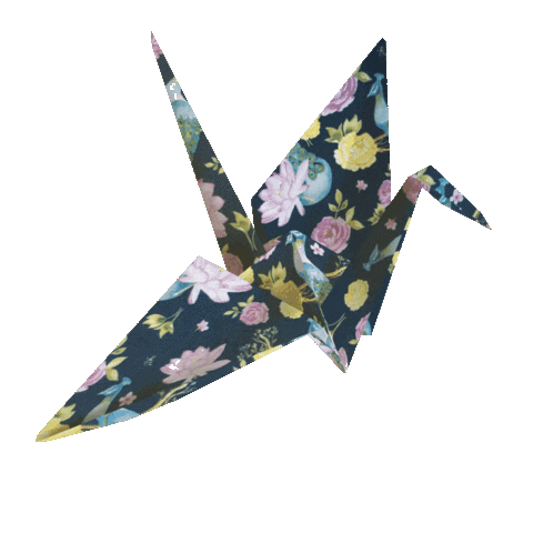 origamiteca giphyupload origami crane grulla Sticker