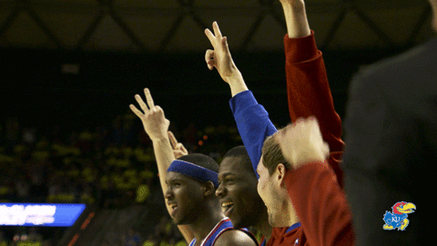 ku rockchalk GIF by Kansas Athletics