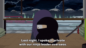 ninja sword GIF by South Park 