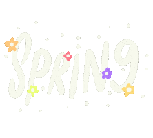 Spring Season Flower Sticker by Demic