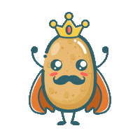 Happy Potato Sticker by CNIPT