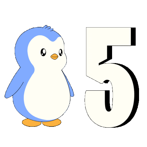 High Five Sticker by Pudgy Penguins