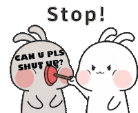 Can U Pls Shut Up Sticker