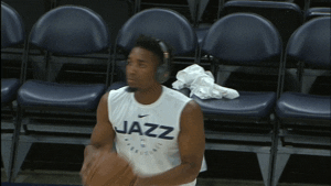 getting ready donovan mitchell GIF by NBA