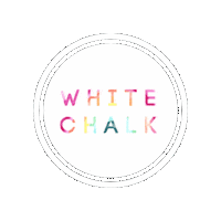 whitechalkstudio white chalk white chalk studio Sticker