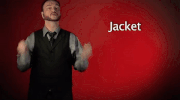sign language jacket GIF by Sign with Robert