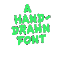 A Hand-Drawn Font Sticker by Mota Italic