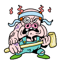 Monster Pig Sticker