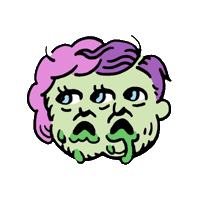 Girl Halloween Sticker