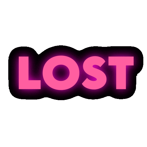 Cyberzcrew giphyupload pink neon lost Sticker