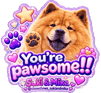 Chow Chow Besties Sticker