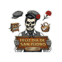 San Isidro Skull Sticker