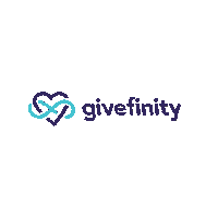 Givefinity heart logo infinity volunteer Sticker