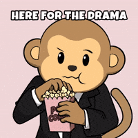 Drama Popcorn GIF by Wise Monkey Meme