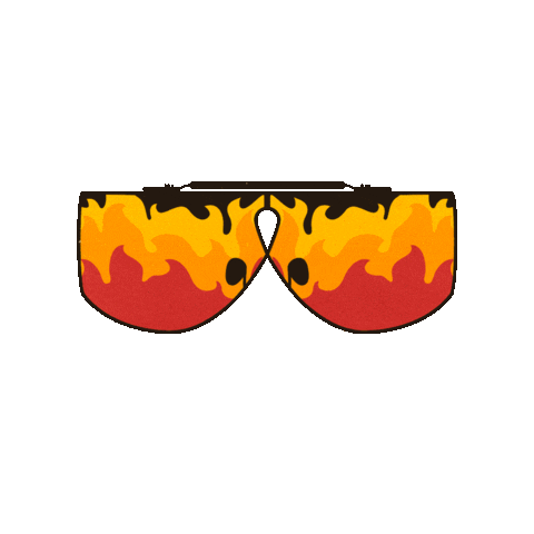 Fire Sunglasses Sticker by MOZGI Ent.