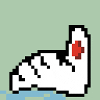 JamJamART animation pixelart weird character GIF