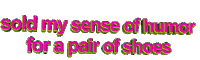 pink shoes Sticker by AnimatedText