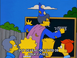 bart simpson math GIF
