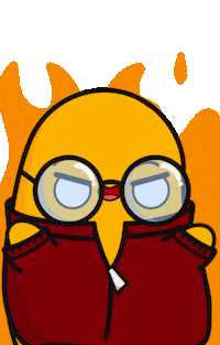 Angry Fire Sticker by lilpotates