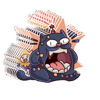 Cat Christmas Sticker by Dwarf Factory