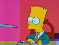 Scared Season 3 GIF by The Simpsons