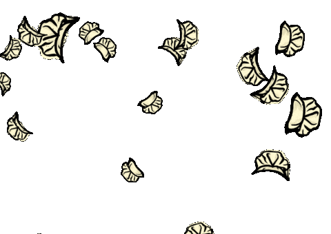 Falling Dumplings Sticker by CHOOCHOO-ca-CHEW