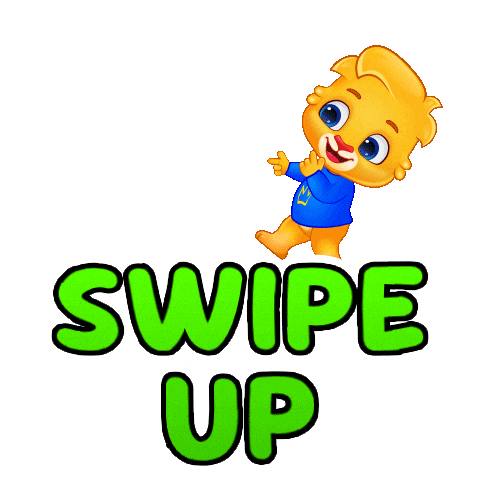 Arrow Swipe Up Sticker by Lucas and Friends by RV AppStudios