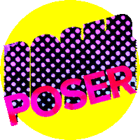 Flashback Poser Sticker