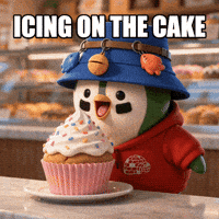 Happy Icing On The Cake GIF by ZaddyFi