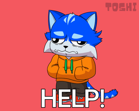 Sad Help Me GIF by Toshithecat