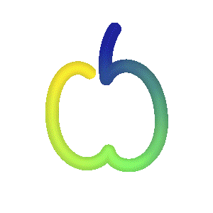 Vasavastudio giphyupload apple gradient flexicono Sticker