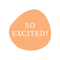 So Excited Orange Sticker