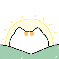 rangd_darng cat good morning sun morning Sticker