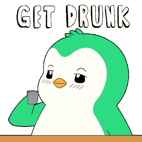 Drunk Black Out Sticker by Abster