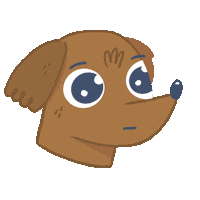 angry dog Sticker