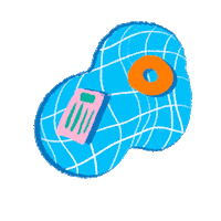 SundownBr beach kids family mar Sticker