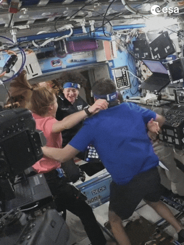 International Space Station Hug GIF by European Space Agency - ESA