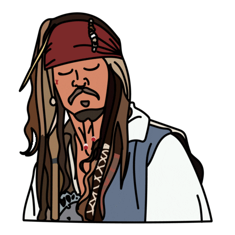 Hazrcorc giphyupload pirate johnny depp pirates Sticker