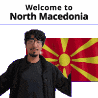 North Macedonia Mk Sticker