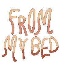 kateshmakes from my bed Sticker