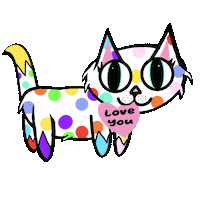 I Love You Cat Sticker