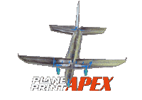 Jet Apex Sticker by planeprint