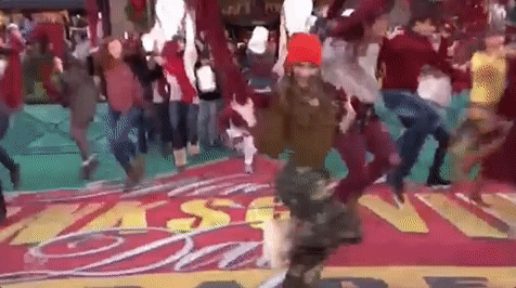 macys parade dancers GIF by The 91st Annual Macy’s Thanksgiving Day Parade
