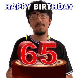 65Th Birthday Sticker