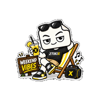 Happy Good Vibes Sticker by ZTIKIX