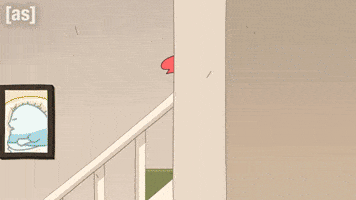 Door Sliding Down GIF by Adult Swim