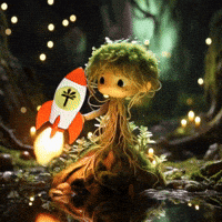 To The Moon Mooning GIF by Treegens