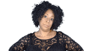 ComedianHollyLogan mad hand annoyed comic Sticker