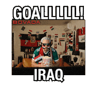 Goal Celebration Iraq Sticker by Bovada