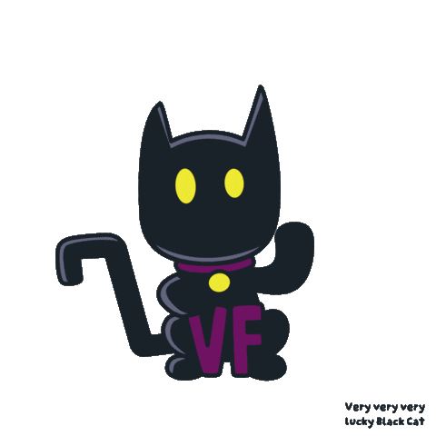 Black Cat Sticker by VeeFriends